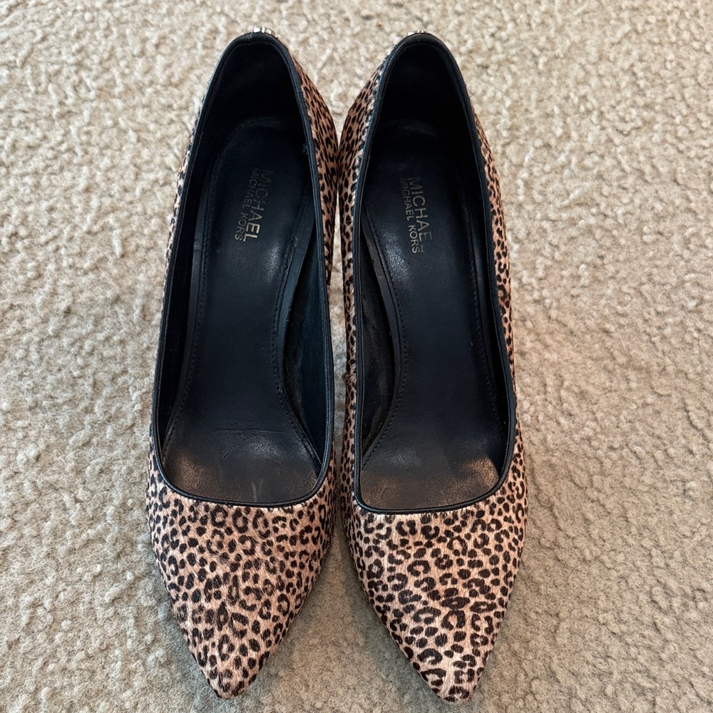 Michael Kors Animal Print Heels - Picture 2 of 7
